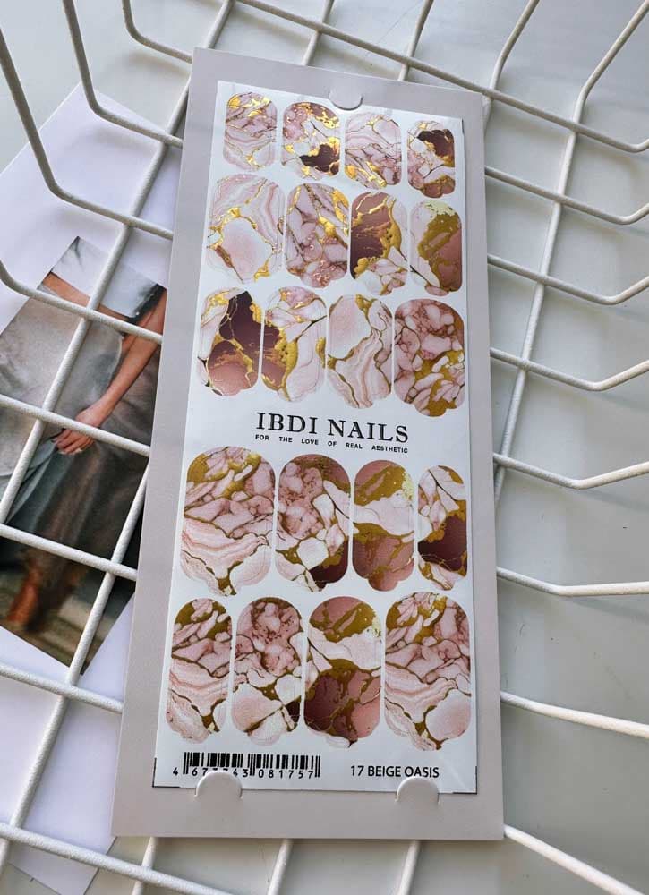 IBDI,  Пленки для маникюра IBDI NAILS 17 BEIGE OASIS