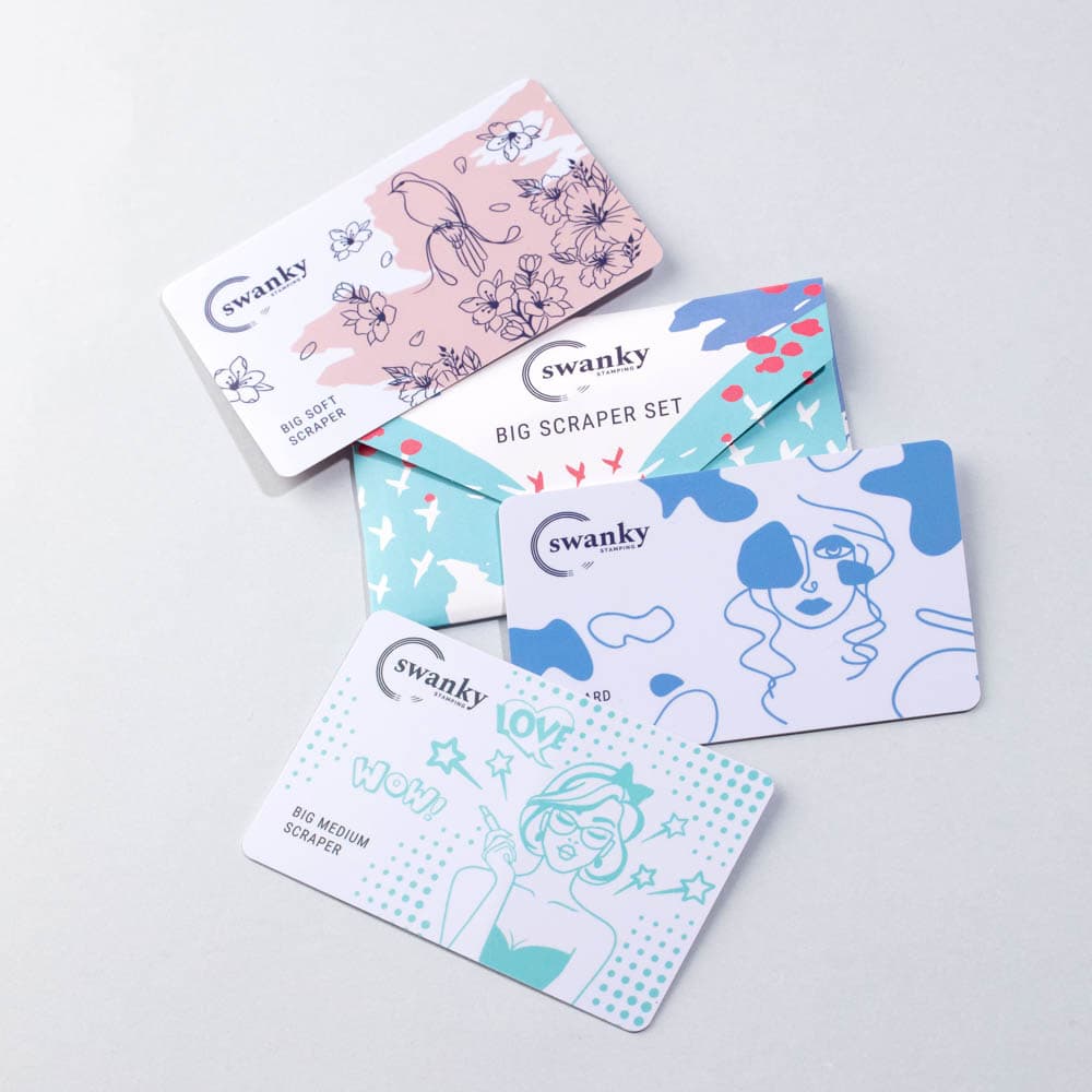 Swanky Stamping, Набор больших скраперов 3 штуки