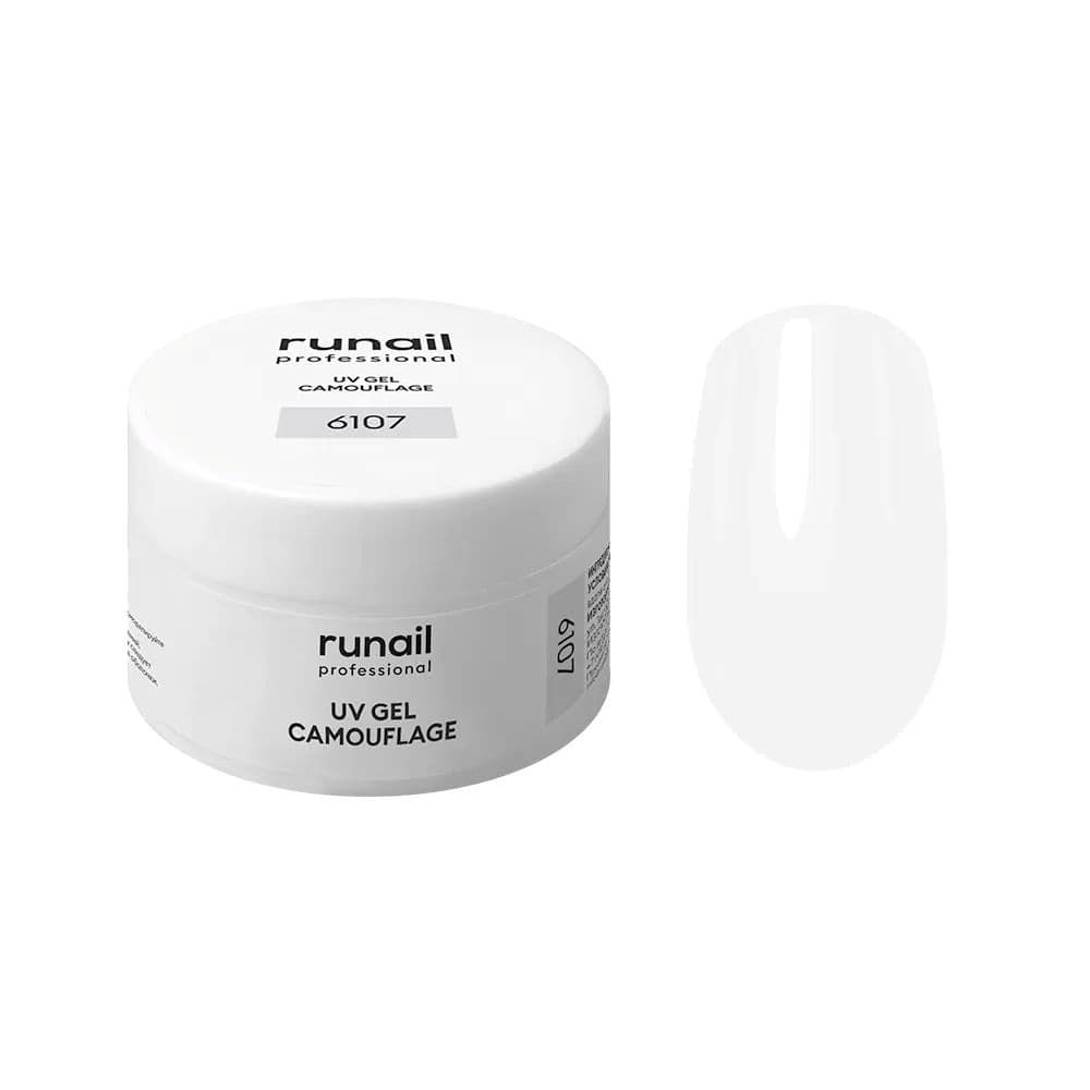 Runail, Камуфлирующий УФ-гель (цвет: Молочный коктейль), 56 г №6107