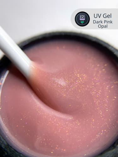ATASHI Smart Uv gel, opal dark pink ,15мл