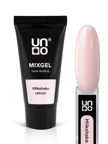 UNO, Полиакриловый гель MIXGEL Milkshake, камуфлирующий, туба 30 г