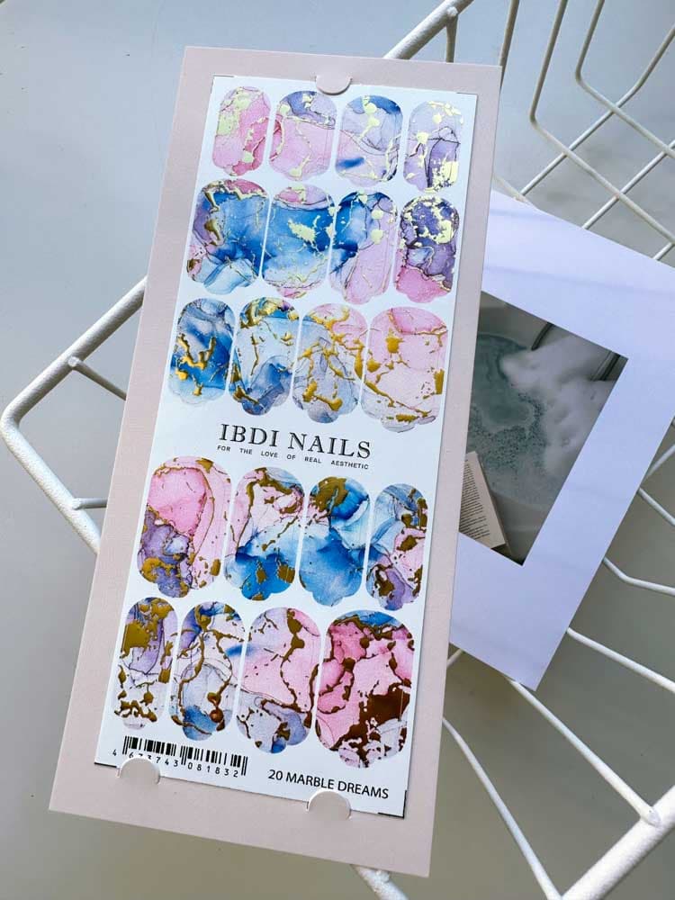 IBDI,  Пленки для маникюра IBDI NAILS 20 MARBLE DREAMS
