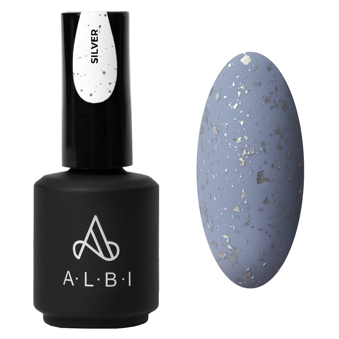 ALBI, Топ MATTE Potal Silver, 15ml #