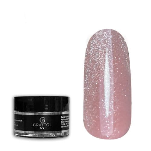 Grattol Camouflage Gel Shimmer Rose, 15 ml