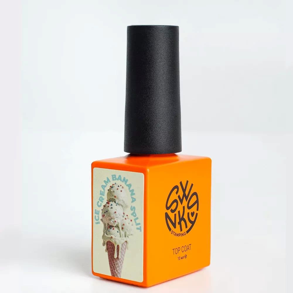 Swanky Stamping, Финишное покрытие Банановое мороженое (Banana Split) , 10мл