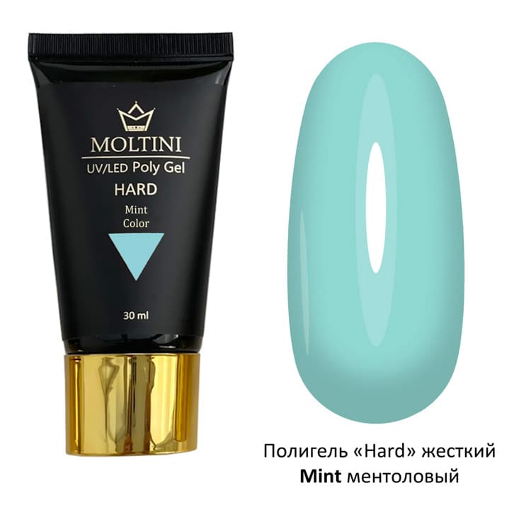 Moltini Polygel Hard(жесткий) Mint (мятный) 30 мл.