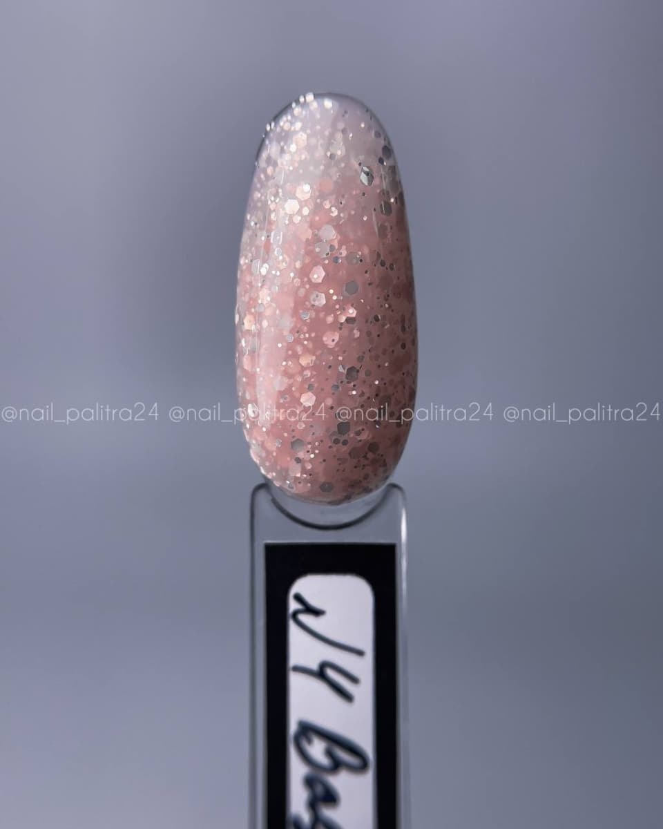 Grattol Rubber Base Opal Glitter №4  9 ml