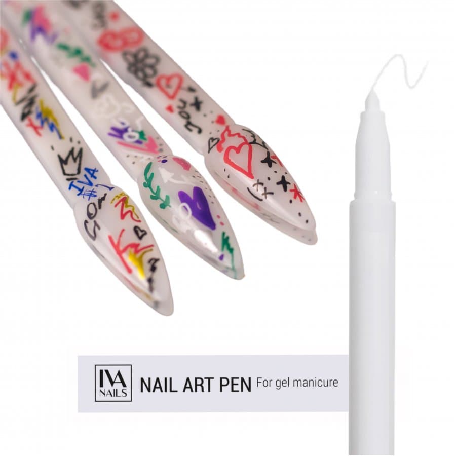 IVA nails, Акриловый фломастер (White) 01