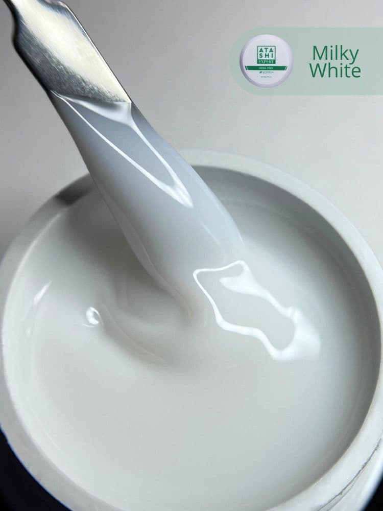 ATASHI EXPERT gel HEMA FREE Ecotech, Milk White ,15мл