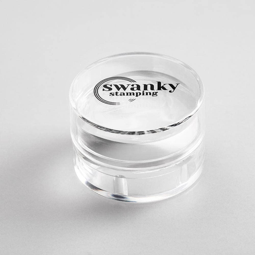Swanky Stamping, Штамп силиконовый, прозрачный, круглый 4см