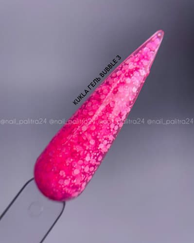 Kukla,  Bubble Гель 03 15мл ярко-розовый