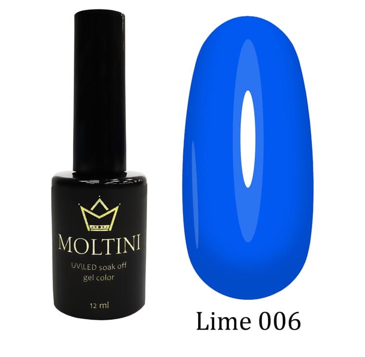 Moltini цветной гель-лак "Lime" 006. 12 мл.