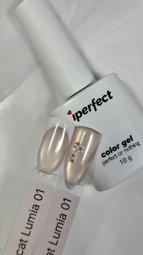 iPerfect, Lumia cat color gel 01 - гель-лак для ногтей, 10гр флакон с кистью