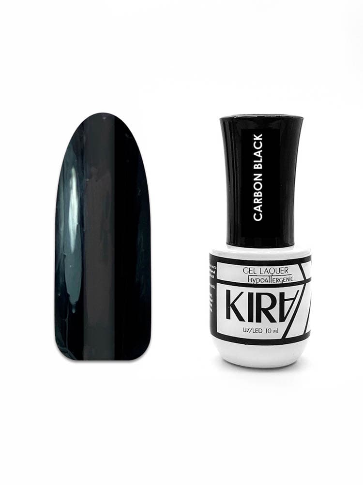 КИРА гель-лак     CARBON BLACK 10 мл.