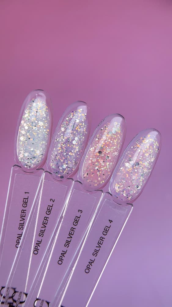 Incolor, Гель Опаловое серебро Opal Silver gel №4 15г