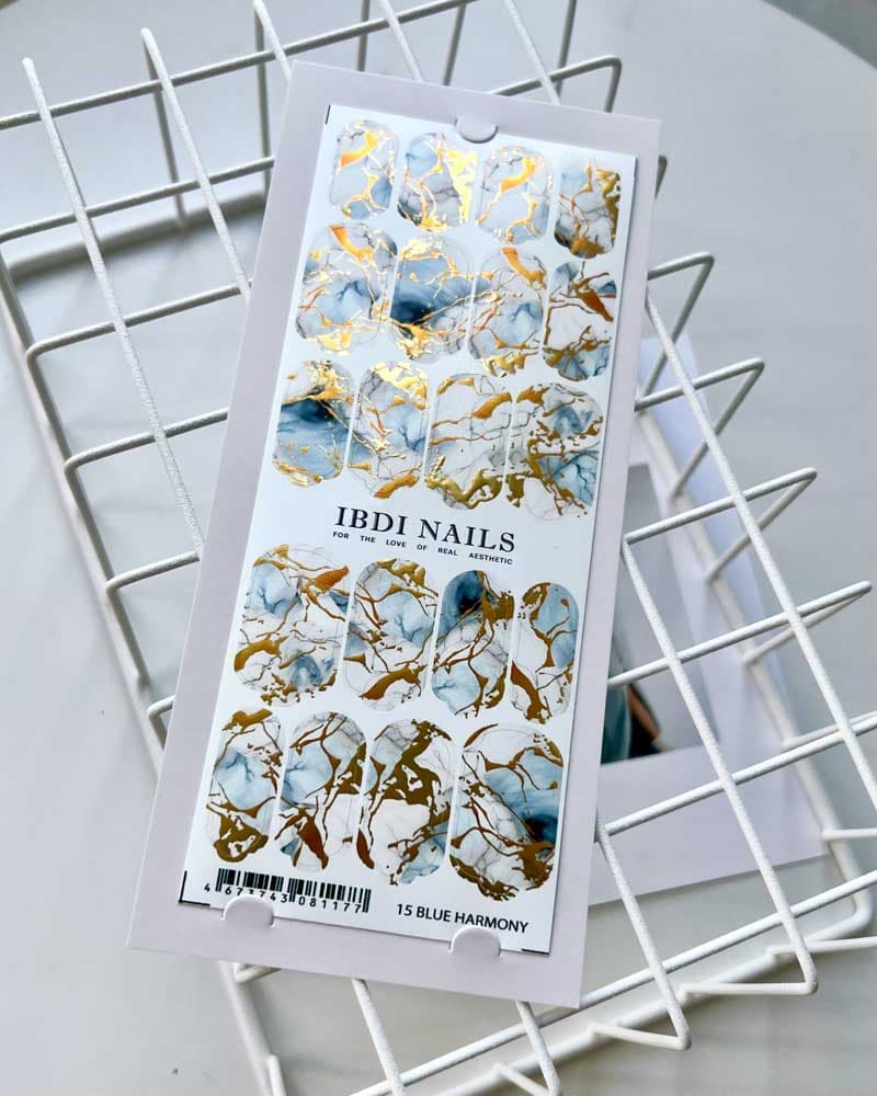 IBDI,  Пленки для маникюра IBDI NAILS 15 BLUE HARMONY