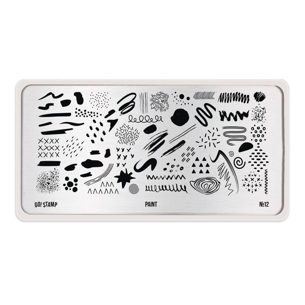 Go! Stamp, Пластина для стемпинга 12 Paint
