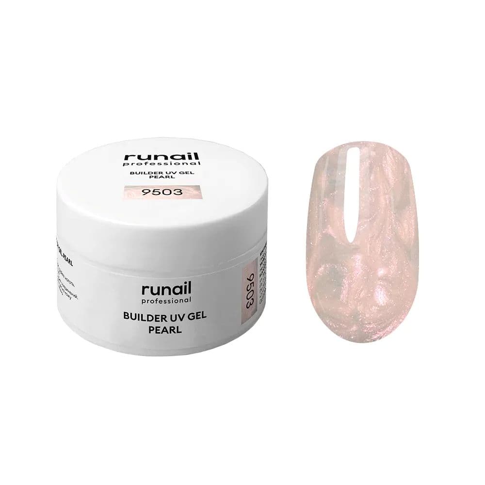 Runail, Моделирующий УФ-гель с жемчужным эффектом BUILDER UV GEL PEARL 15 г №9503