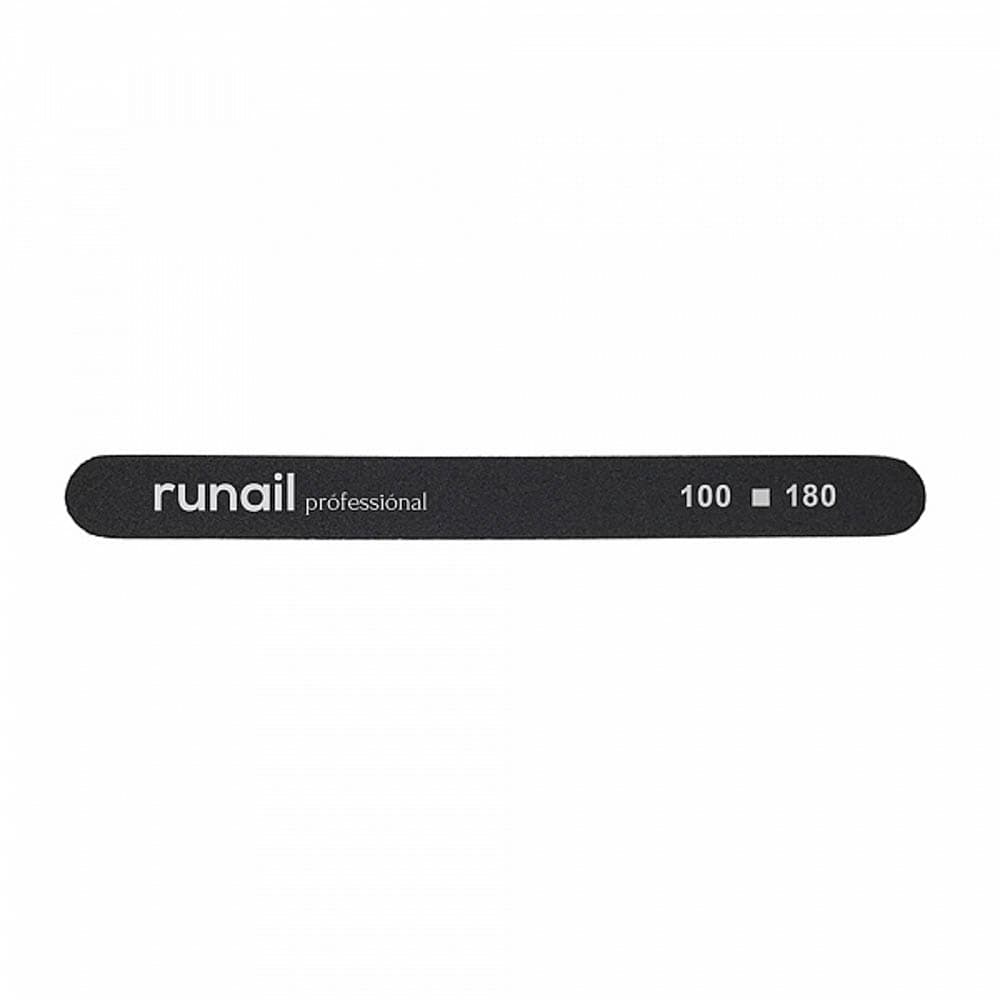 Runail, пилка закругл черная 100/180)