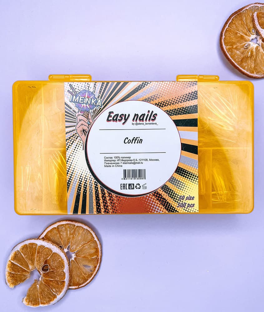 Imen, Типсы easy nails Coffin 