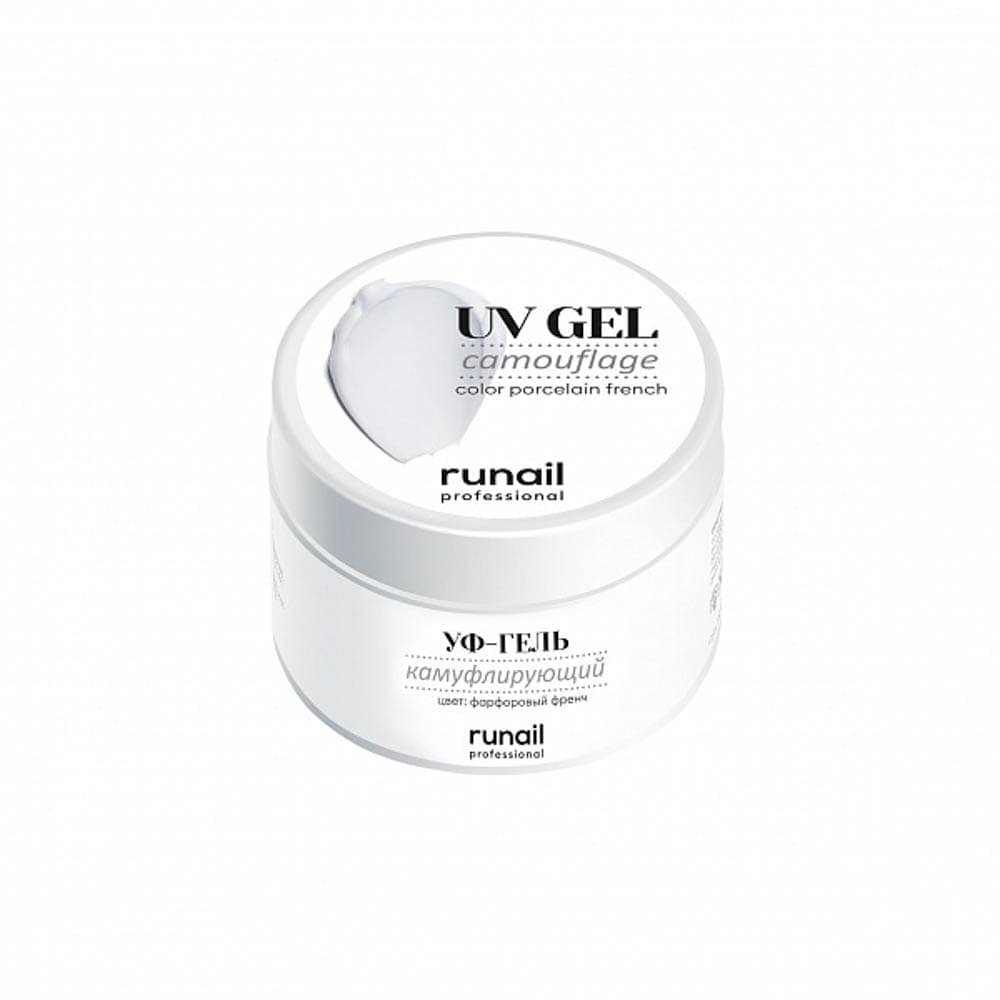 Runail, Камуфлирующий УФ-гель (цвет: фарфоровый френч) 15 г №4070