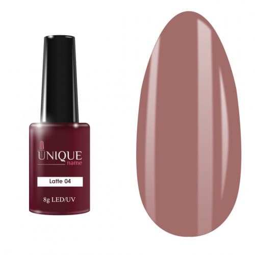 Unique, Гель-лак Пудра №04 (Latte №04) (8ml)