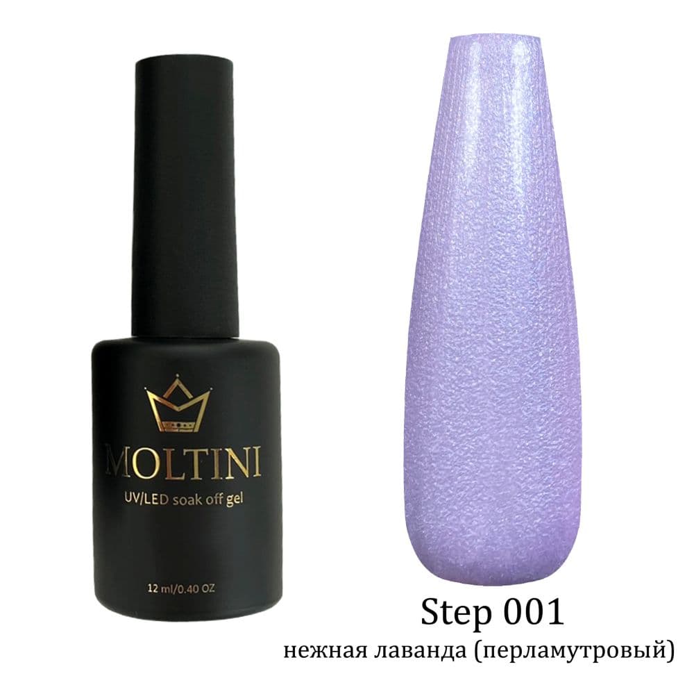 MOLTINI Цветной лак "Step" 001. 12 мл.