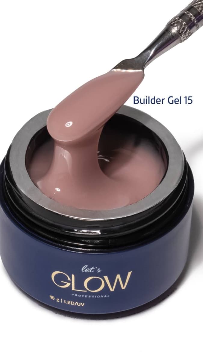 LetsGlow Строительный гель Builder gel №15 13гр