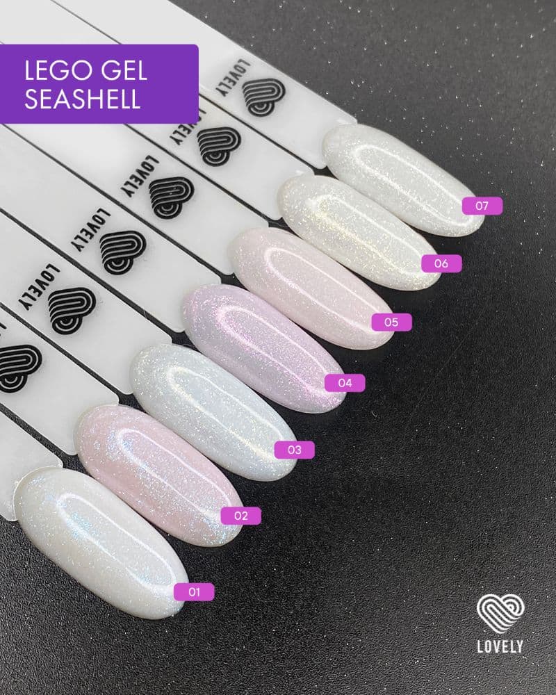 Lovely, Гель для наращивания и укрепления Lego Gel Seashell 04, 15 ml