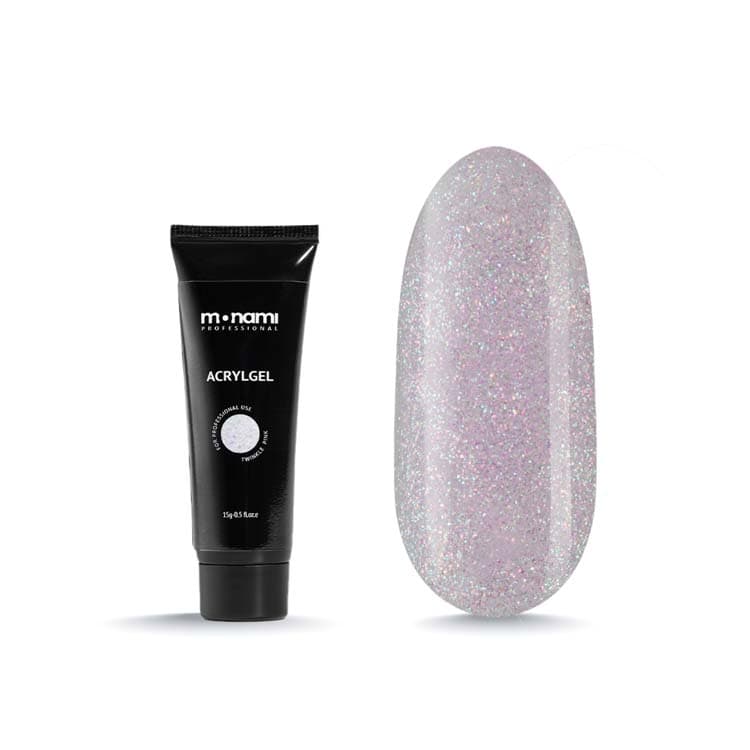 Monami Акригель AcrylGel Twinkle Pink, 15гр #