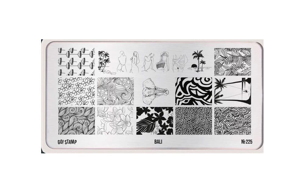 Go! Stamp, Пластина для стемпинга 225 Bali