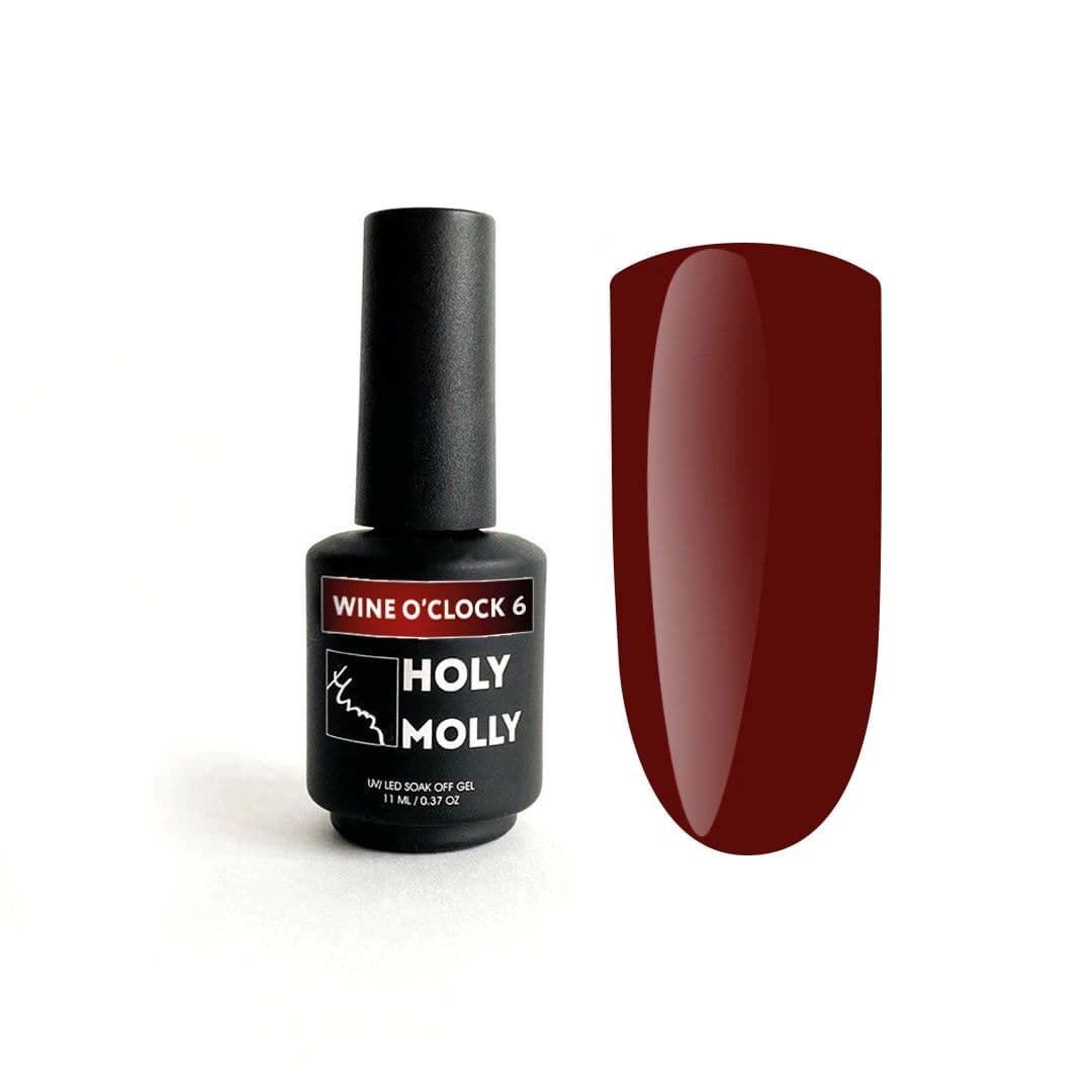 Holy Molly, Гель-лак   Wine O*Clock №6 11ml