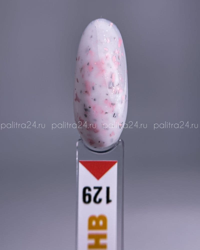 BSG, Жёсткий гель для наращивания Konfityur №129 НИЗКАЯ ВЯЗКОСТЬ - Коллекция "Летние сарафанчики"