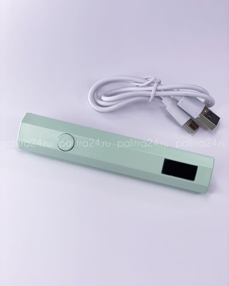 TH Фонарик УФ USB (с дисплеем) мятный