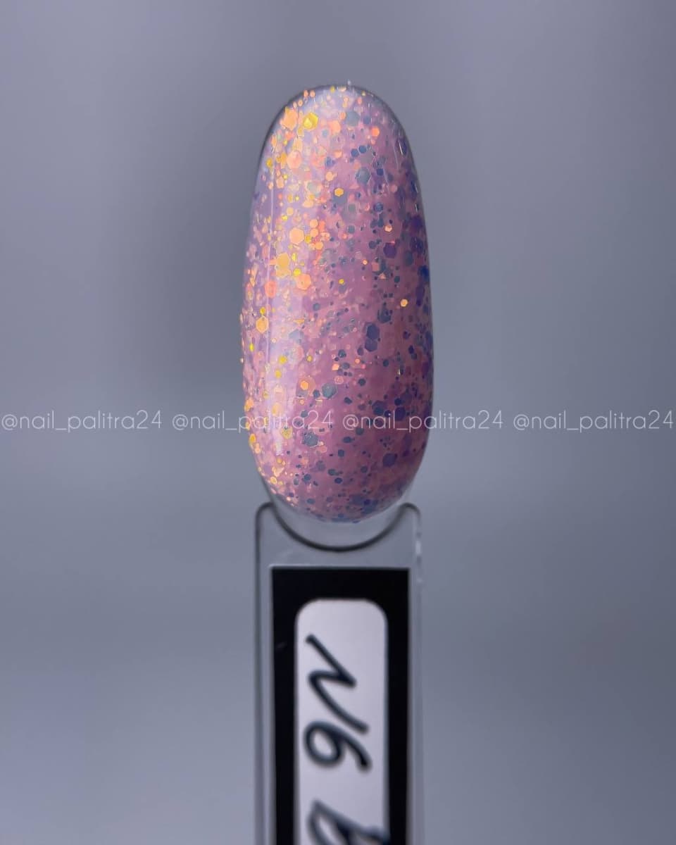 Grattol Rubber Base Opal Glitter №6  9 ml