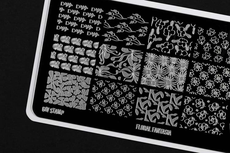 Go! Stamp, Пластина для стемпинга 291 Floral Fantasia