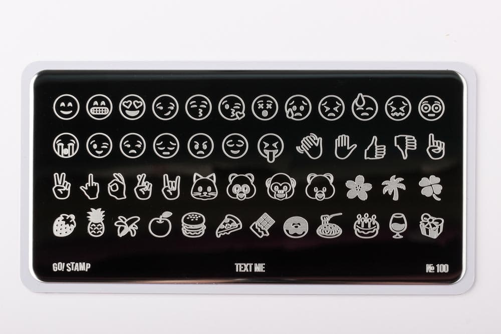 Go! Stamp, Пластина для стемпинга 100 Text me
