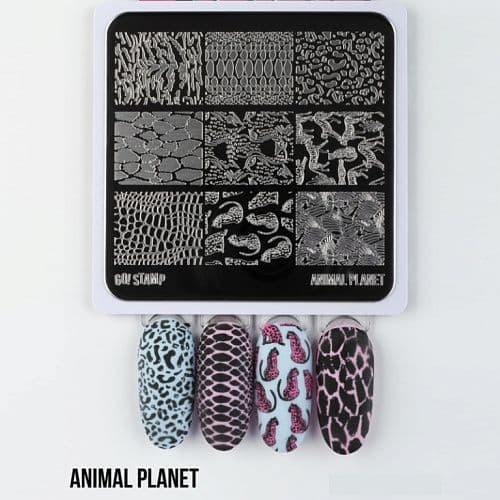 Go! Stamp, Пластина для стемпинга MINI Animal Planet