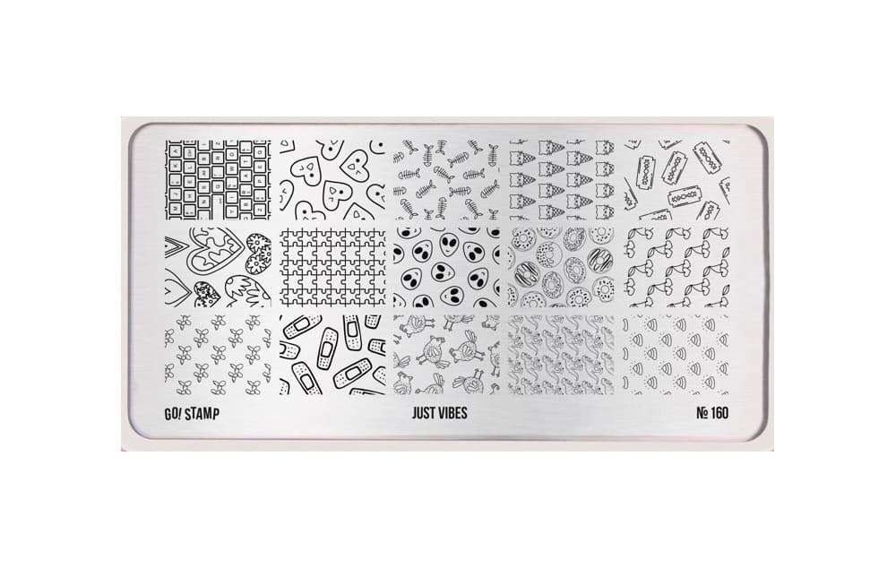 Go! Stamp, Пластина для стемпинга 160 Just Vibes