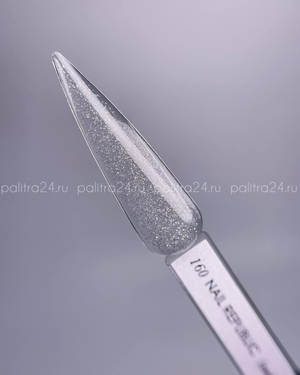 Nail Republic, BASE Камуфлирующая Wedding №160 с шиммером (10 мл)