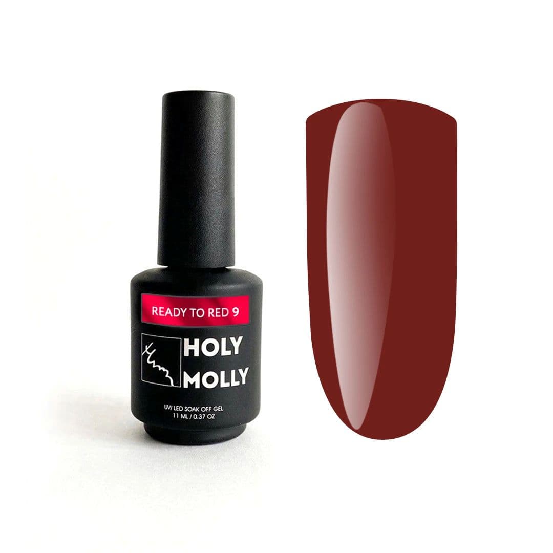 Holy Molly, Гель-лак  Ready to Red  №9 11ml