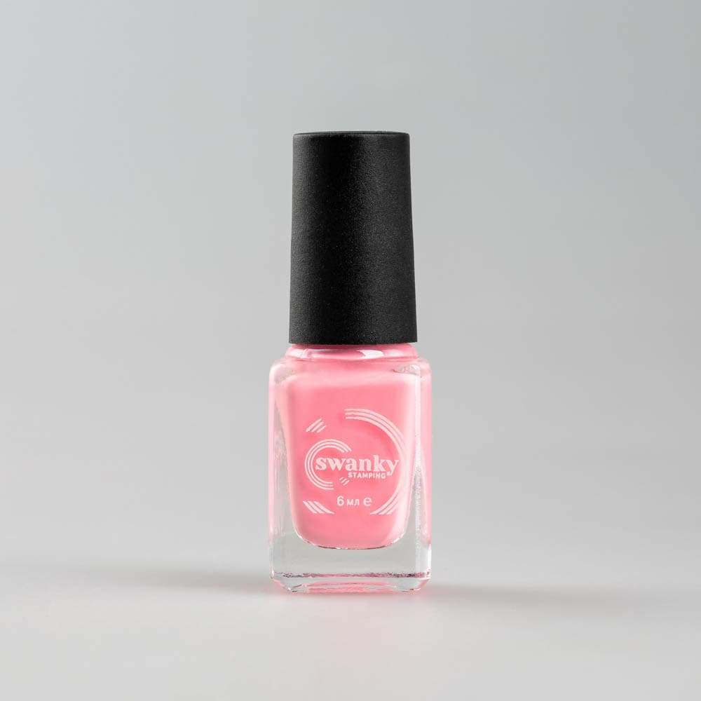 Swanky Stamping, Лак для стемпинга S013,светло-розовый 6мл #