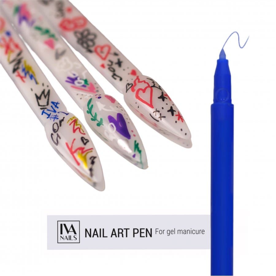 IVA nails, Акриловый фломастер (Blue) 09