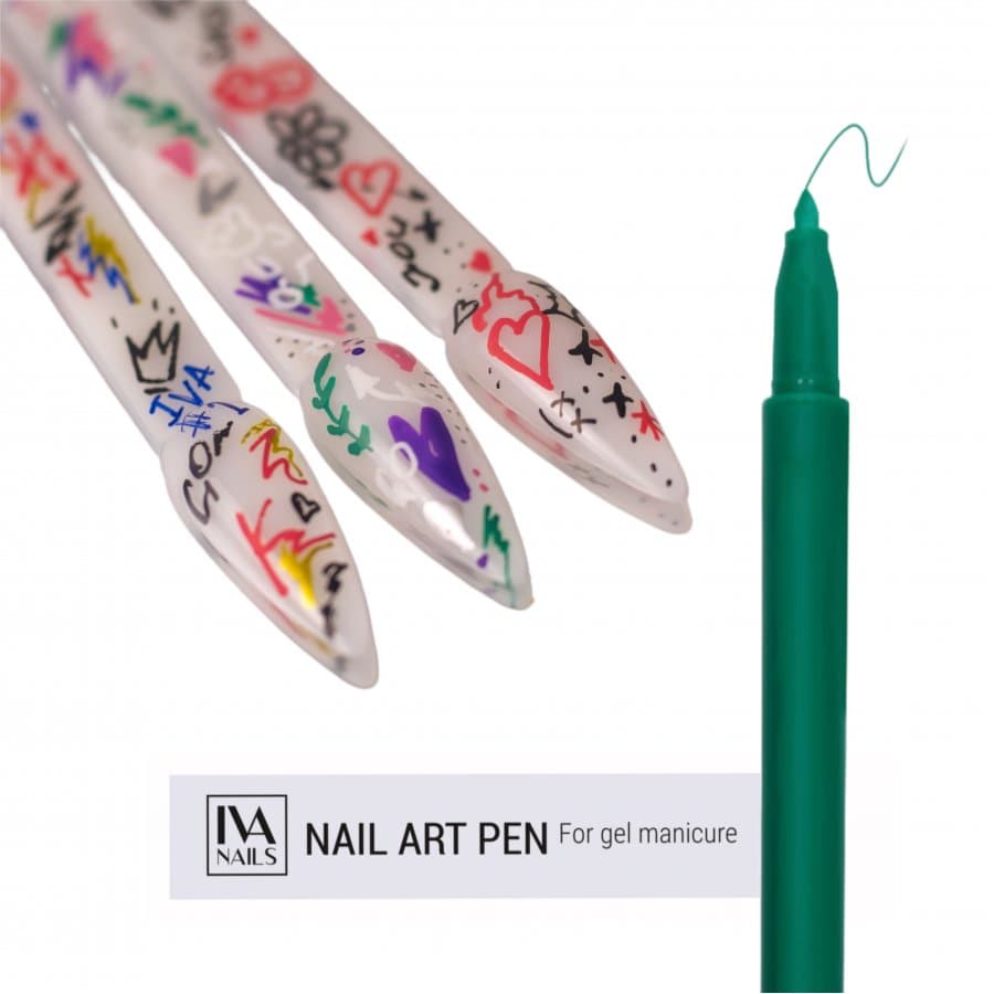 IVA nails, Акриловый фломастер (Green) 04