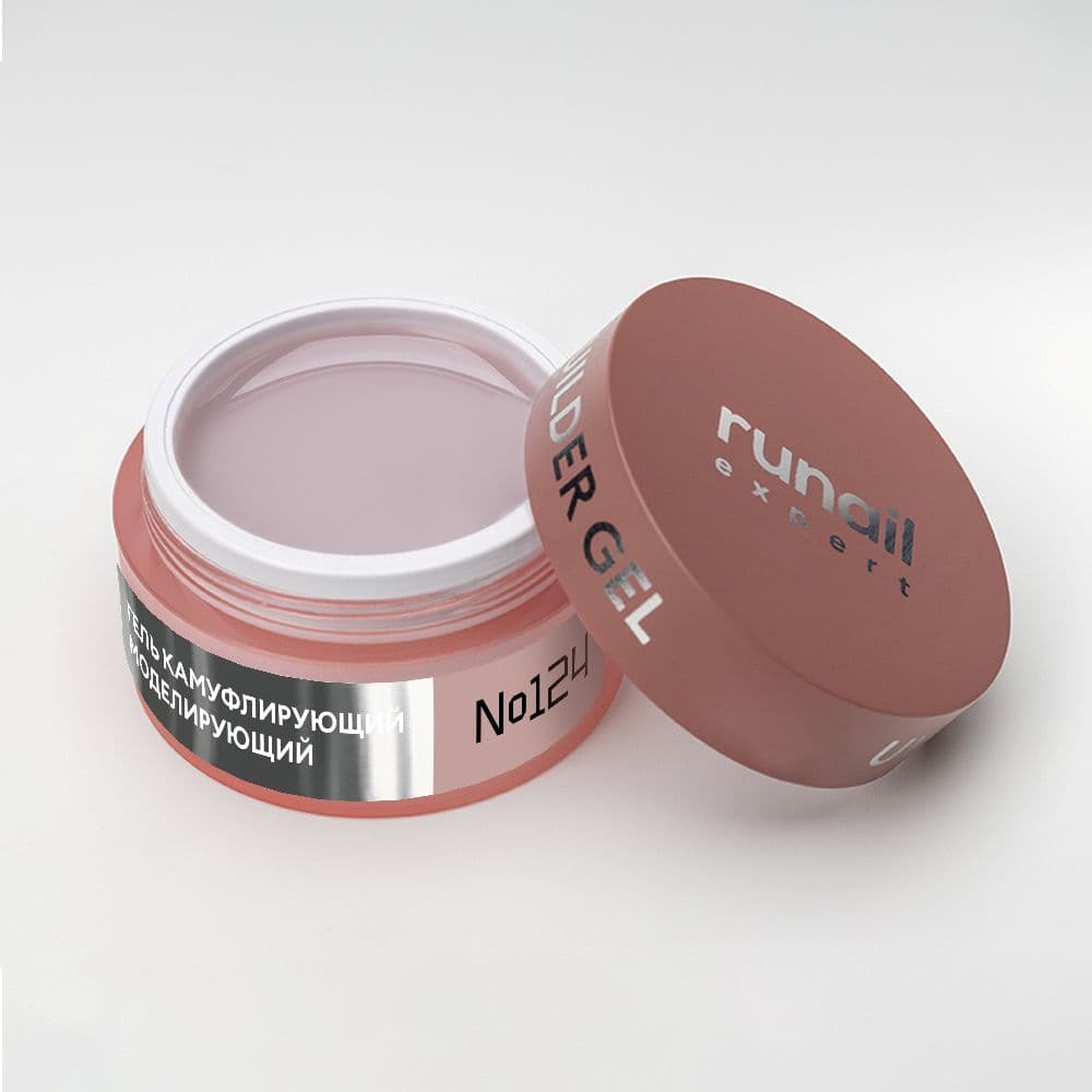 Runail, Гель моделирующий UV BULDER GEL Expert № 124, 15г банка
