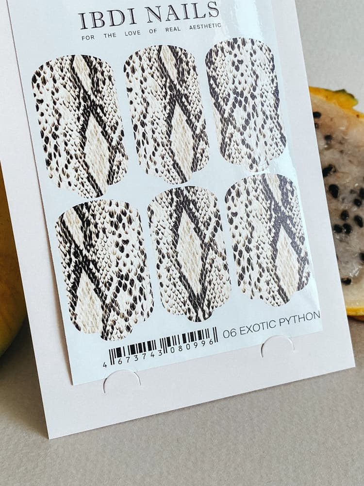 IBDI,  Пленки для маникюра IBDI NAILS 06 EXOTIC PYTHON