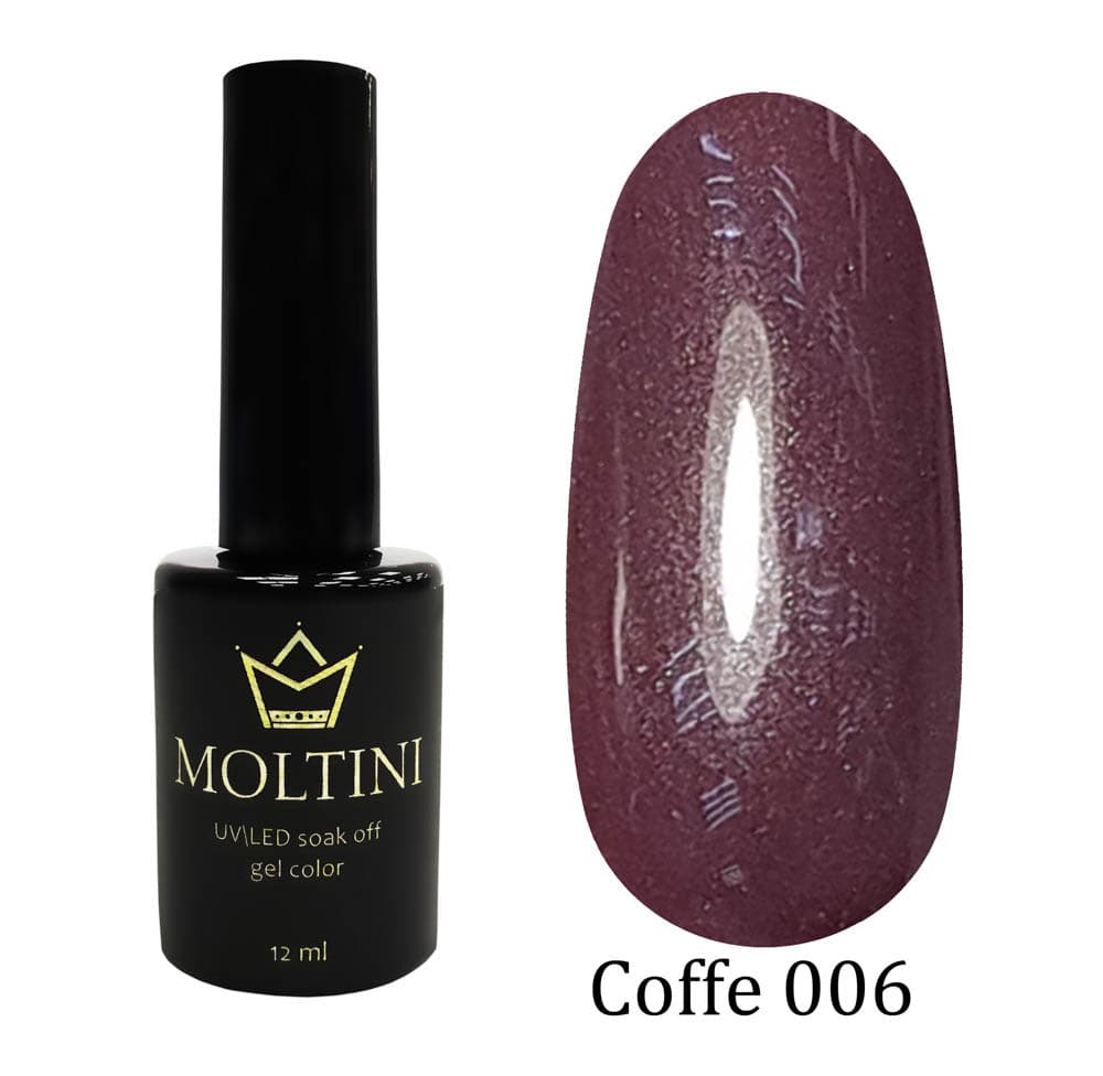 Moltini цветной гель-лак Coffe № 006. 12 мл.