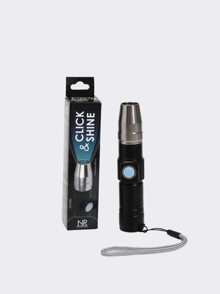 Nail Republic, LED Фонарик для полимеризации Click & Shine LED/UV 5Вт