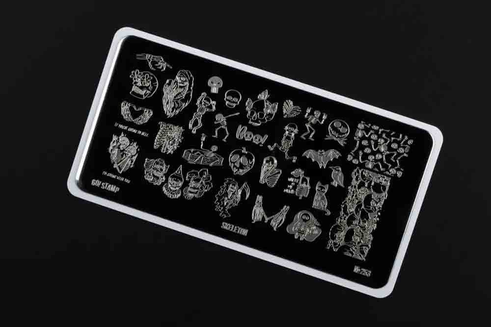 Go! Stamp, Пластина для стемпинга 253 Skeletoon