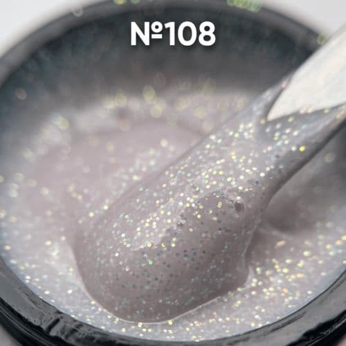 Опция Гель моделир. с блестками "№108" 15мл